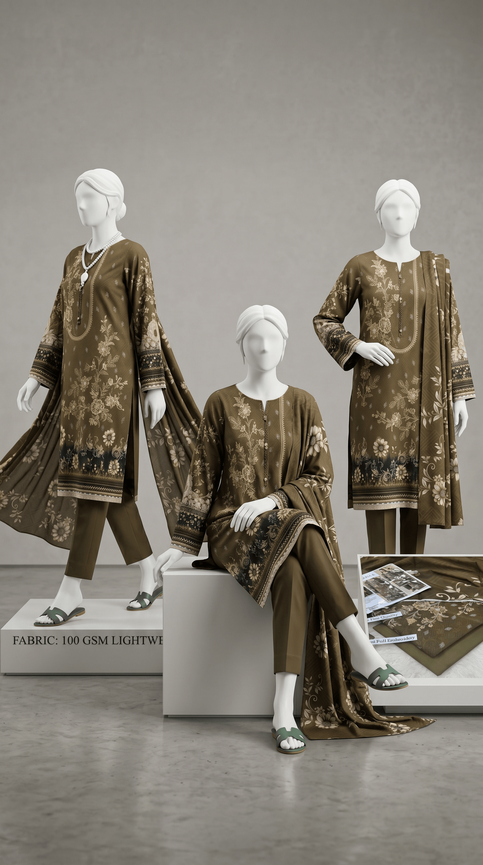 Maria B Luxury Digital Print Embroidered Lawn Suit | Airjet 90/88 Collection